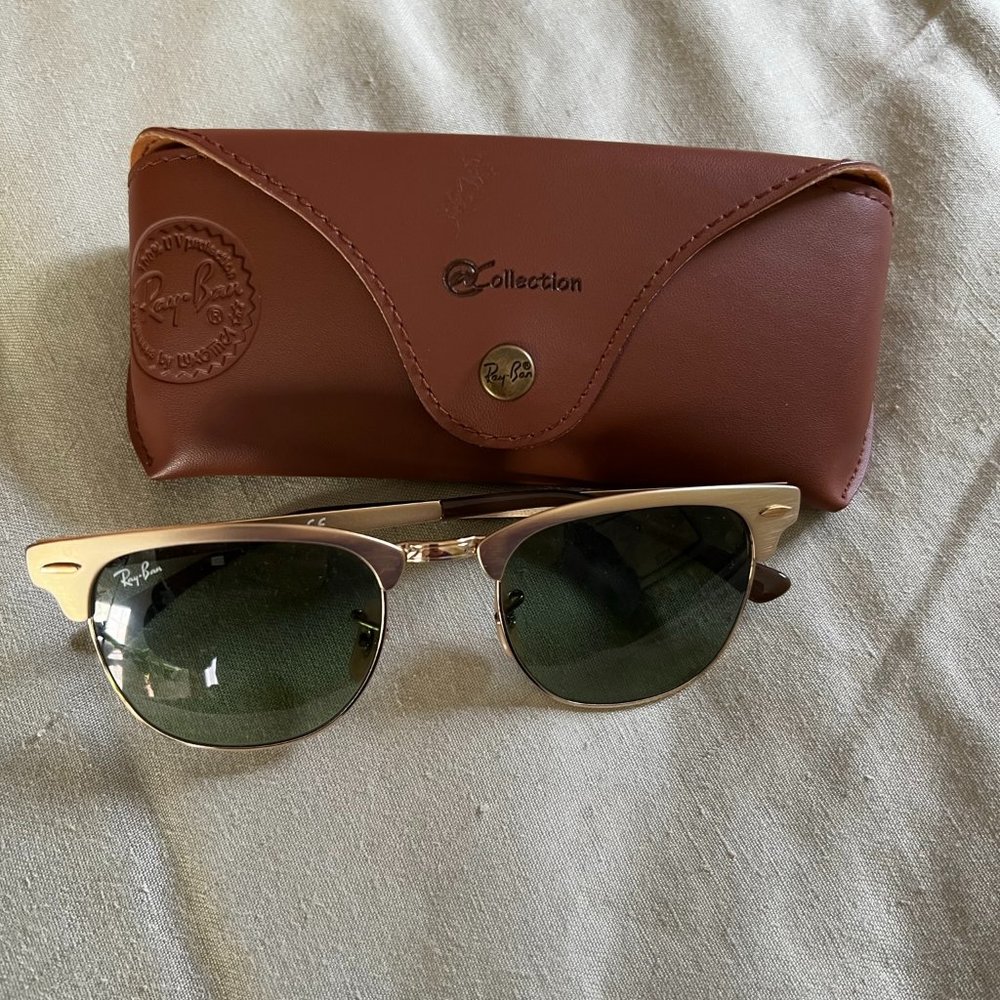 Ray-Ban Metallic Clubmaster Sunglasses